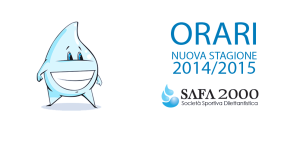 Safa2000 orari stagione 2014/2014